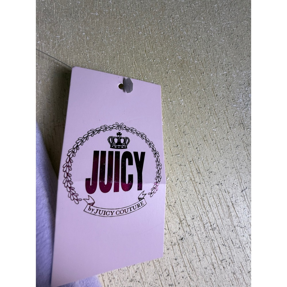 Juicy Couture Velour Crown Logo Bike Shorts Lavender Purple Womens XXL-970 - Picture 3 of 7